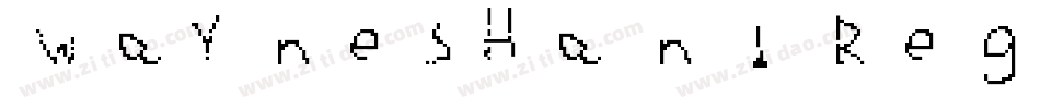 WaynesHand Regular字体转换